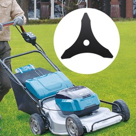 2-Set 10" x 3 Teeth Carbon Steel Brush Cutter Weed Eater Blades, Blades for 20mm or 25.4mm Arbor with Blade Adapter Attachment Compatible with Husqvarna Stihl Ego and More