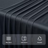 20ftx20ft Black Backdrop Ceiling Drapes,4Panels 20ft Height Wrinkle Free Tent