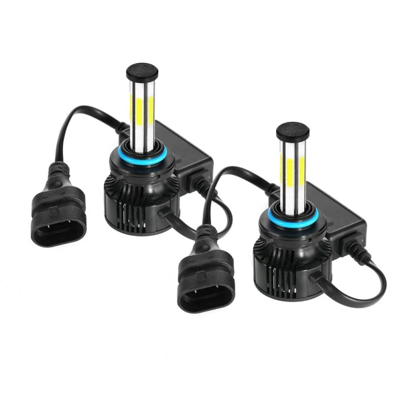 IRONWALLS 6-sides 9005 HB3 LED Headlight Bulbs Kit High Beam