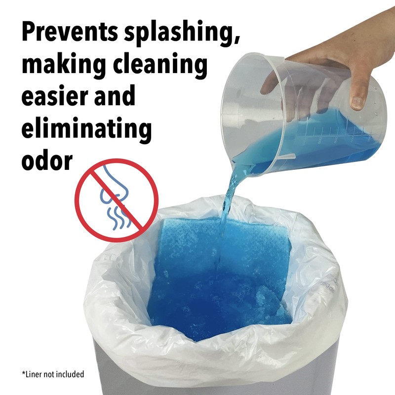 Quick Dam Super Absorbent Commode Pads for Bedside Commodes, Bedpans