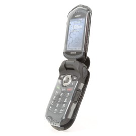 BELTRON Leather Fitted Case for Kyocera DuraXV LTE E4610 (Verizon), DuraXE E4710 (AT&T) - Features: Rotating Belt Clip, Screen & Keypad Protection, Secure Fit