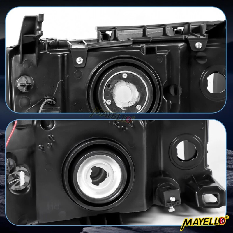 mayello Pair Black For 2007-2013 2014 GMC Sierra 1500 2500HD