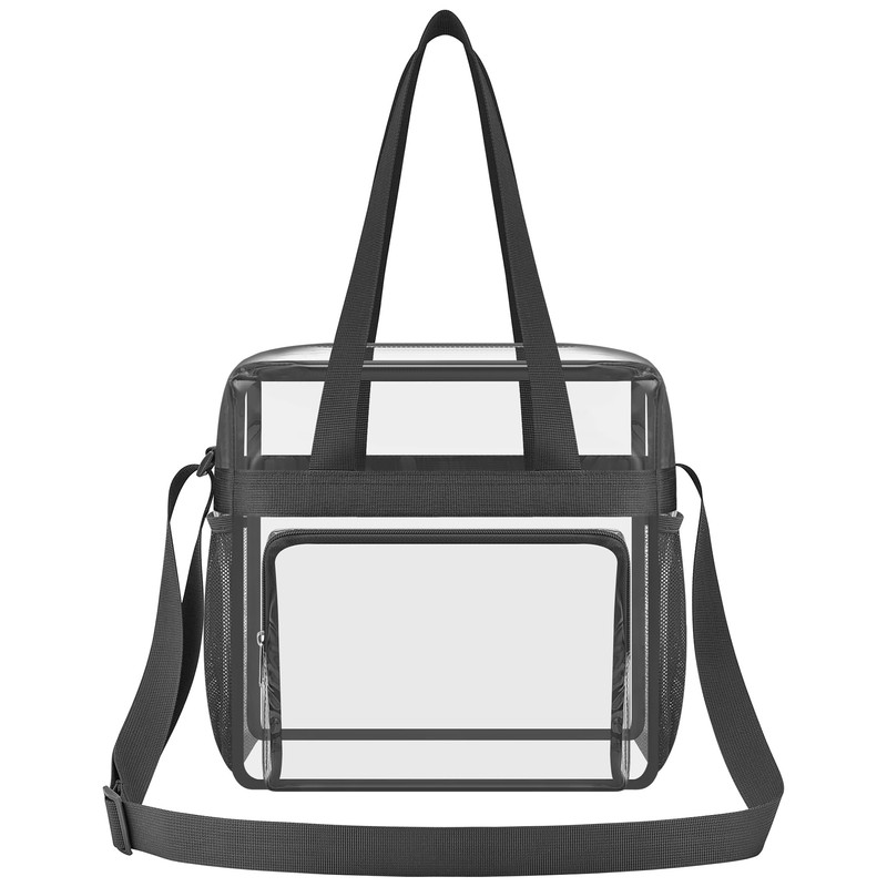 USPECLARE Clear Bag for Stadium Events, 12x6x12 Transparent Stadium Messenger