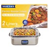 SMARTAKE Electric Roaster Liners, 2 Count Disposable Roaster Liners, Fits