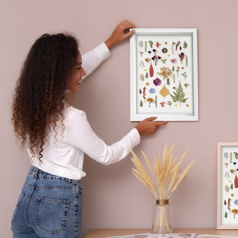 4 Pack 8"x 10" Shadow Boxes Frame Display Cases Wooden