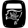 JeepTails Pirate Flag Tail lamp Light Covers Compatible with Jeep