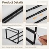 Expandable Shoe Rack for Closet, 16.5”-31.5” Adjustable Under Cabinet Shoe