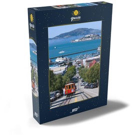 MyPuzzle Cable Car with Fisherman's Wharf and Alcatraz Island, San Francisco, California, USA - Premium 1000 Piece Puzzle - MyPuzzle Special Collection by Puzzle Galaxy