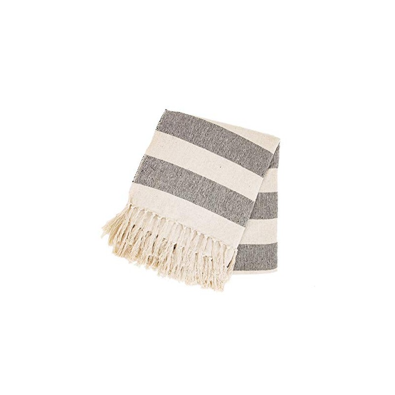 Sass & Belle Scandi Boho Stripe Blanket Throw
