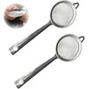 2 Pcs Tea Strainer Fine Mesh - Stainless Steel Tea