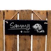 Dekolando Home Accessories Engraved Slate Sign with Dog Name Plate