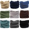 VANCROWN Headwear Wide Headbands Scarf Head Wrap Mask Neck Warmer