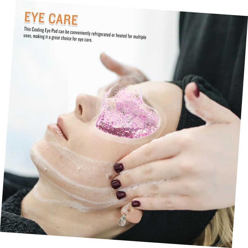 NOLITOY Eye Cool Pad Set 4pcs Heart Shape Gel Eye