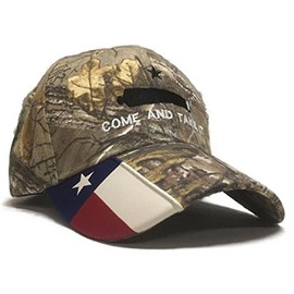 Come and Take It Cannon Flag TX Camo Outdoor Cap Hat