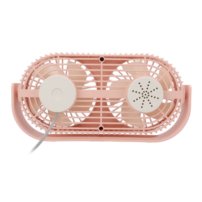 Double Fan USB Charging Fast Heat Dissipation 360° Rotation Double
