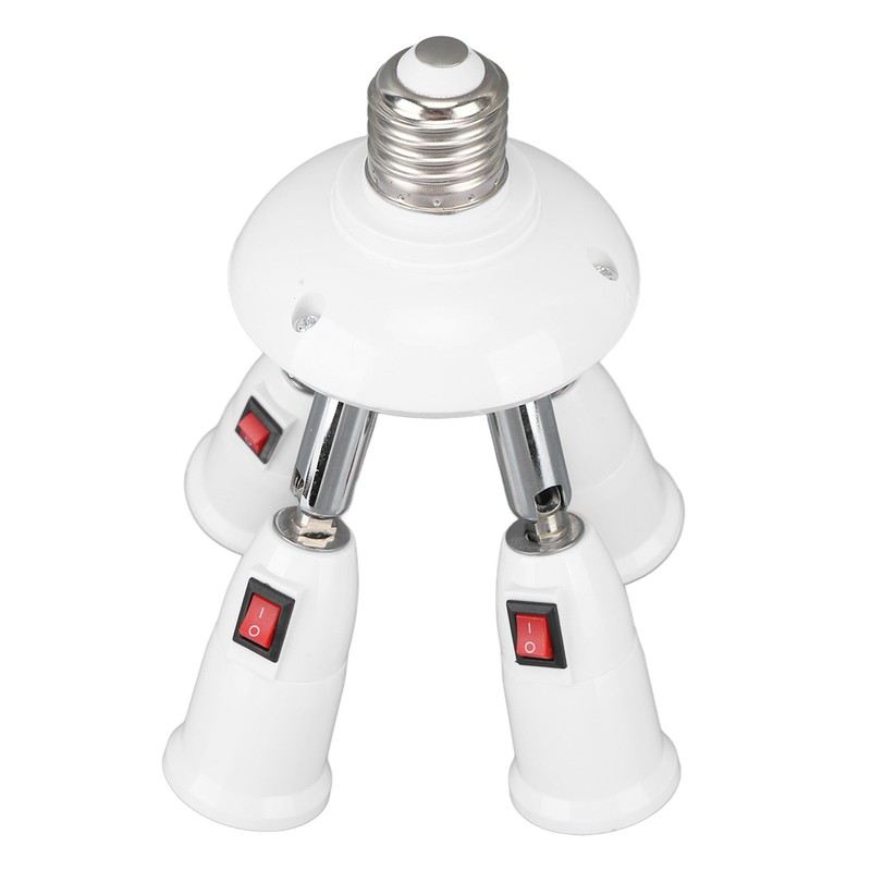 Light Splitter Socket 4 in 1 Bulb Splitter E26 E27