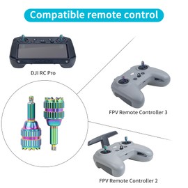 LYONGTECH 2 Pair Joy Sticks for DJI Avata 2,Neo,FPV Remote Controller 2/3,RC Pro,Metal Control Joysticks Rocker Stick Thumb Stick Drone Replacement Accessories