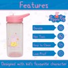 Pepa Pig Straw Water Bottle, 420 ml, Square Plastic Water