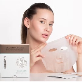 LABOBIO ECOSKIN 6 Stück Kollagen-Gesichtsmaske, fortschrittliche Gesichtsmaske für das Gleichgewicht der Haut, verbessert die Ästhetik, minimiert die Poren