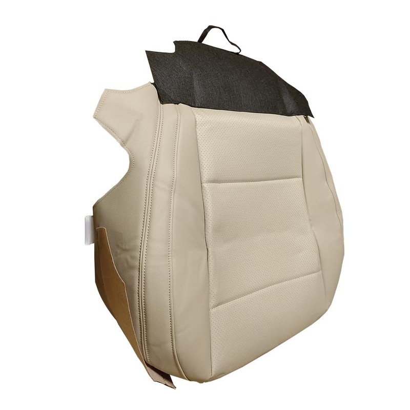 UINIEBOOM Driver Bottom Perforated Leather Seat Cover, Replacement Tan Driver
