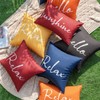 MIULEE Outdoor Waterproof Throw Pillow Covers Set of 2 Relax