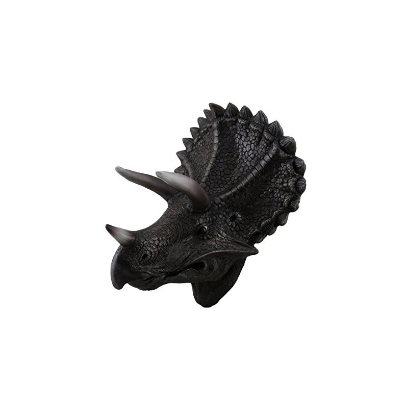 Zeckos Triceratops Trophy Wall Mounted Dinosaur Head Sculpture