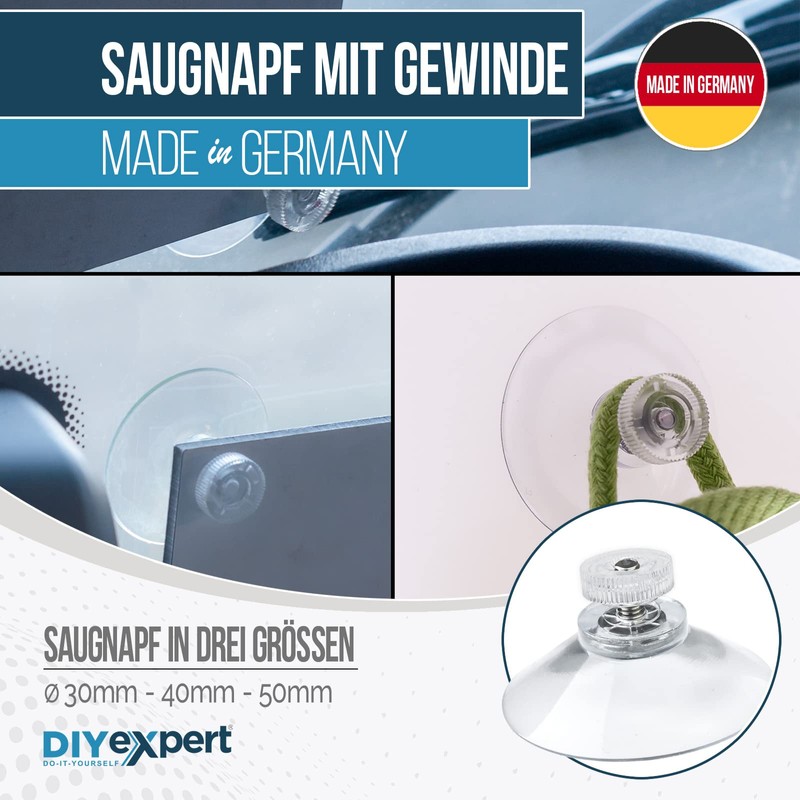 DIYexpert® 4x / 8x / 12x / 20x Suction Cup
