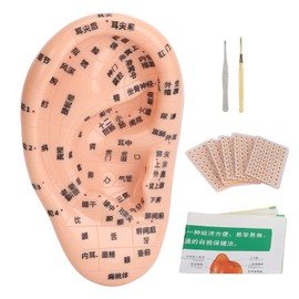 Ear Sticker Acupuncture Kit 600pcs Ear Massage Sticker Acupuncture Model Tweezer Acupuncture Probe Pen Guide Chart Tool