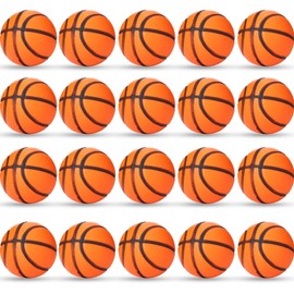 30 Pack Mini Basketball Stress Balls Mini Basketball Party Favor Mini Foam Sports Ball Squeeze Ball Anxiety Stress Relief for Basketball Party Sports Game Kid Prize (Orange)