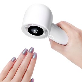 SAVILAND Nail Dryer for Regular Polish: 100 Speed Turbo Wind Fast Nail Dryer Flash Dry Handle Nail Polish Dryer with Smart Display 30dB Quiet Portable Electric Manicure Tool Nail Fan Dryer