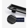 Akitbahome 11.8-Inch SUS304 Stainless Steel Square Shower Floor Drain with