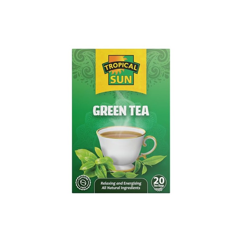 Tropical Sun Tropical Sun Green Tea, 20-Count