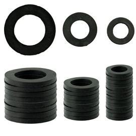 30 Washers Rubber Washers Faucet O Ring Rubber Shower Pipe Washer Washer 1/2" 3/4" 25mm OD 20mm (0.8") ID Black