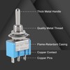 12Pcs 3 Pin Toggle Switch ON/Off/ON Mini Toggle Switch 3