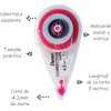 Pentel Cinta Correctora, Compacta, 7 m x 4.2 mm, Blanca,