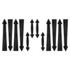 skysen Magnetic Garage Door Decorative Faux Hinges Handles Accents Hardware