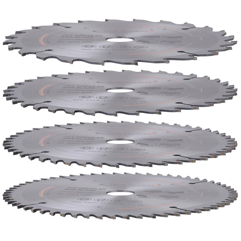 Tech Traders TCT165MX-DSK Circular Wood Saw Blades 165mm x 20mm