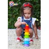 TECHNOK Rainbow Stacking Cups with Fun Spinner (7 Pieces) -