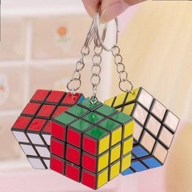 Mini Cube Keychain Color Key Holder Bag Charm / 미니 큐브 열쇠고리 컬러 키홀더 가방고리