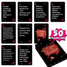 Yuefuba Super Fun Couples Game for Adults Date Night 46 Dares & Questions for Your Partner Romantic Anniversary & Valentines Gifts Card Game for Couple