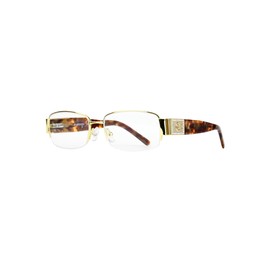 EYEBOGO Verona Fashion Reading Glasses Spring Hinge with Crystals for Women Men (Gold, 2.25)