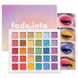 30 Colours Eyeshadow Palette, Glitter Shimmering Matte Texture Eyeshadow Palette, High Colour Rendering Eye Make-Up, Colourful Neon Colour Fine Powder Eyeshadow Palette, Make Up Palettes for Women