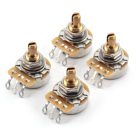 4x TAOT Custom CTS 525K Pot 3/8” Short Split Shaft Audio Taper 5% Tolerance