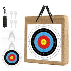 Cifupy 20'' Straw Target - Traditional Handmade Archery Target, Suitable for Outdoor Hunting Shooting Practice with Curved Bow and Long Bow (20 Inch Targets for Backyard)