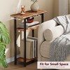 Heybly Narrow Side Table for Small Space, 25.2" Tall Nightstand