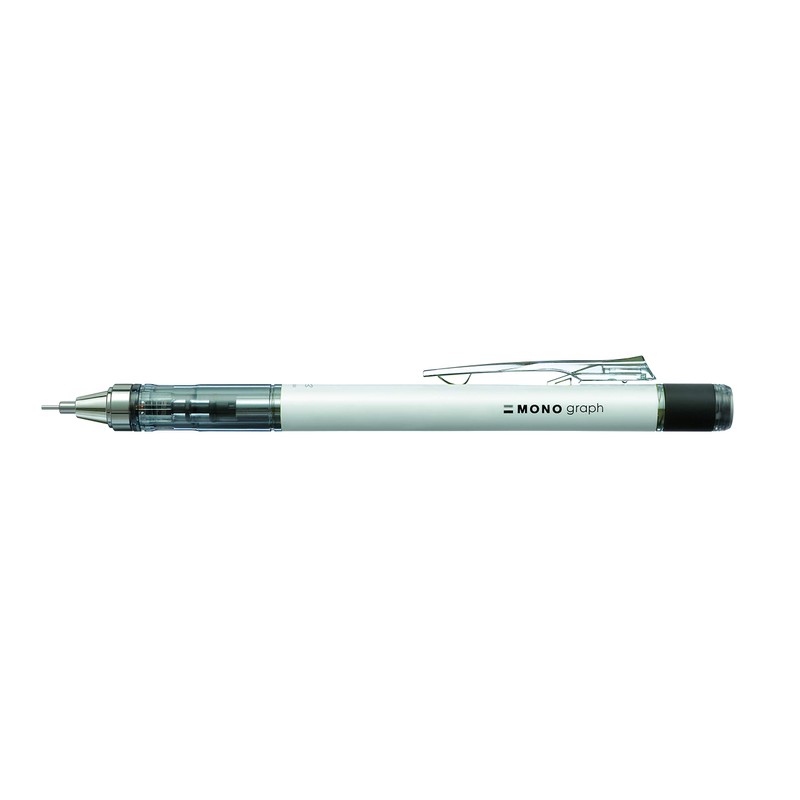 Tombow Mechanical Pencil, Monograph 0.5mm, White (DPA-134A)