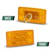 LQI 5pcs Rectangle Cab Light 6 LED Amber Top Roof