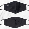 Myga Bamboo Plain Black Charcoal Face Covering - Face Mask