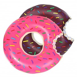 Donut Tube Kids Donut Swimming Ring Thick Safe Toddler Baby Inflatable GYLF694 Pink + 120cm 10ea