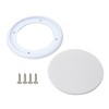 White Round Grills Cover Metal Mesh Speaker Replacement for 4